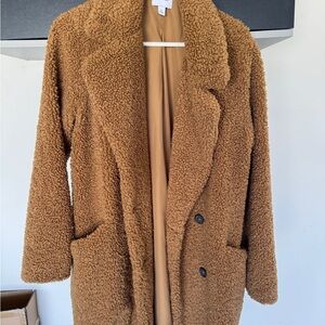 Nine West Tan Teddy Jacket